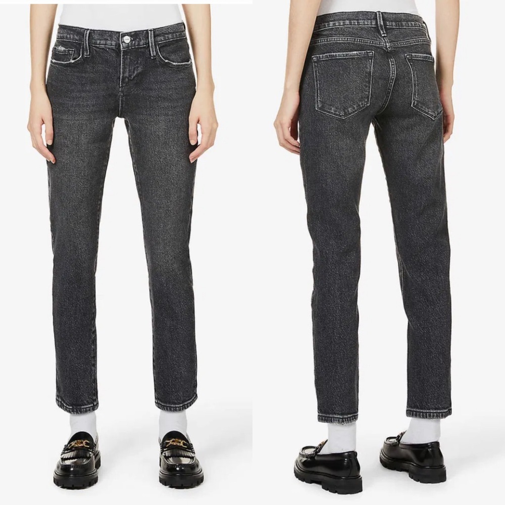 Size 26 Frame black Le garçon crop jeans